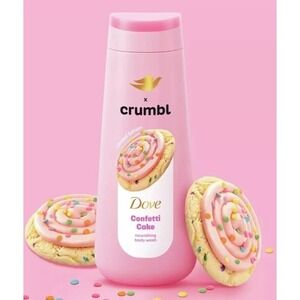 Dove X Crumbl Body Wash Confetti Cake NEW 20oz Crumble New‎
